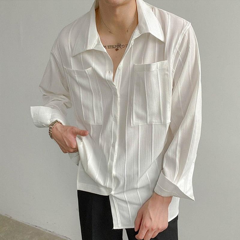 Chemise Homme Côte Lisbonne Style Décontracté
