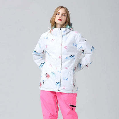 Doudoune Hiver Femme Fleurs Colorées