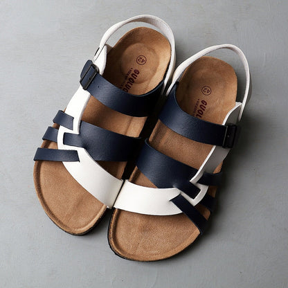 Sandales Femmes Confortables en Cuir avec Semelle Amortie pour Tous les Jours - PanierRoyale