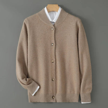 Cardigan Femme Tricot Doux à Boutons