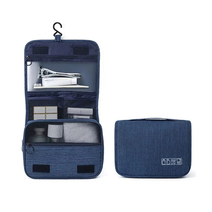Trousse de toilette Unisexe Pliable avec Compartiments Suspendue