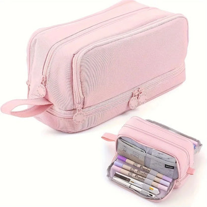 Trousse Scolaire Grande Capacité Compartiments Multiples Unisexe