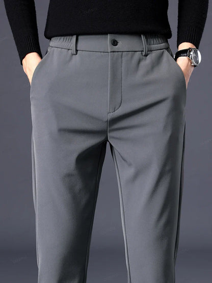 Pantalon Homme Slim Fit Moderne Noir