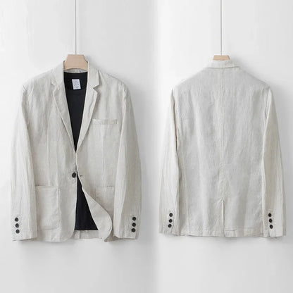 Blazer Lin Homme Léger Été