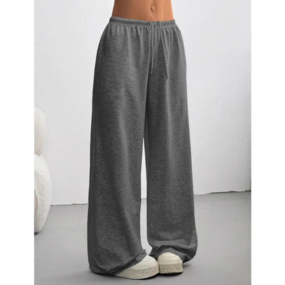 Pantalon Jogging Femme Coton Confortable Coupe Large
