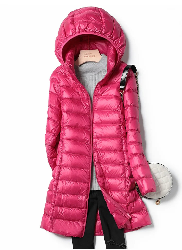 Doudoune Femme Hiver À Capuche Détachable