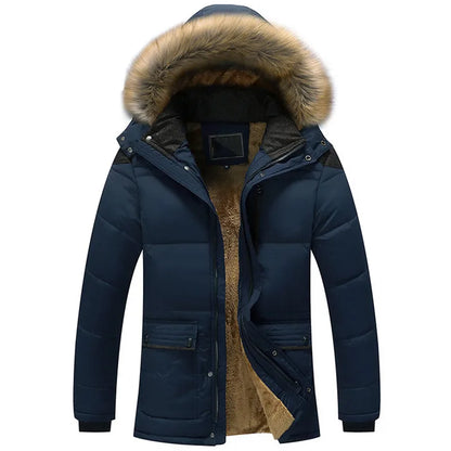 Parka Homme Hiver Chauffant avec Capuche