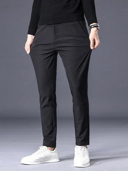Pantalon Homme Slim Fit Moderne Noir