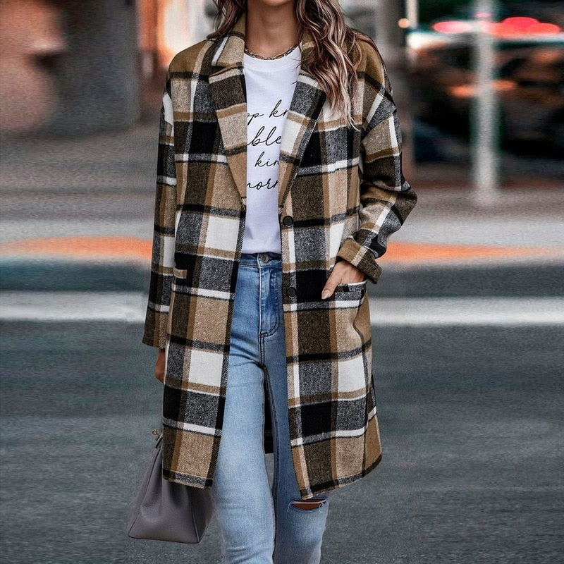 Manteau Femme Hiver Chic Taille Droite