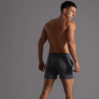 Shorts rayés homme confortable et léger