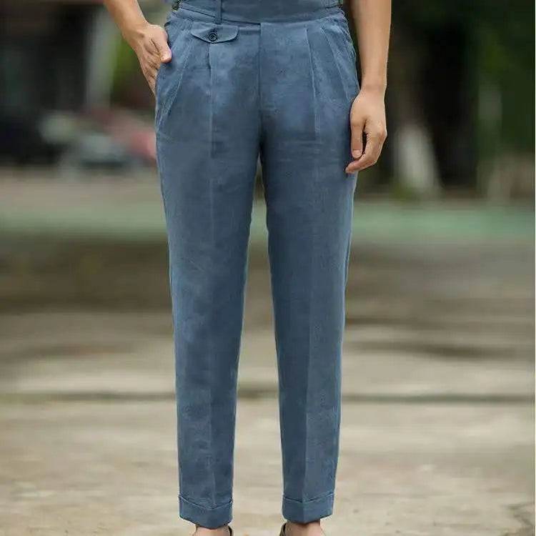 Pantalon Haut de Gamme Taille Haute pour Homme