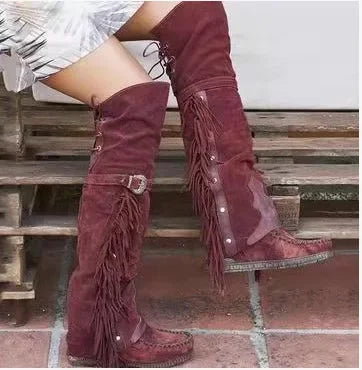 Bottes Hiver Femme Chaussures Ajustables et Confortables - PanierRoyale