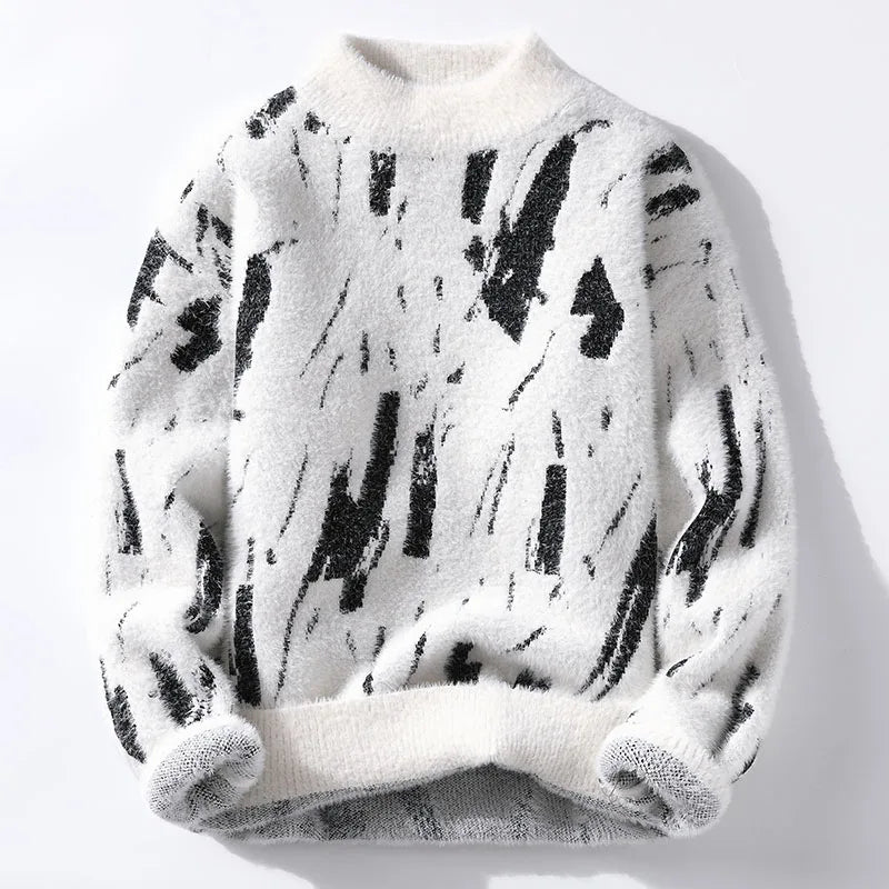 Pull décontracté imprimé fashion homme