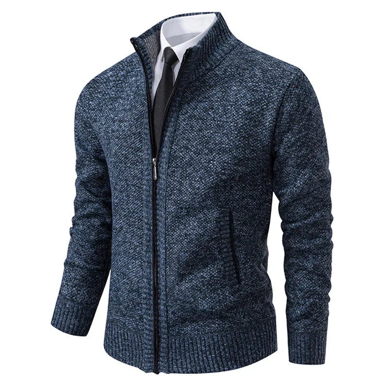 Cardigan en Maille Zippé pour Homme