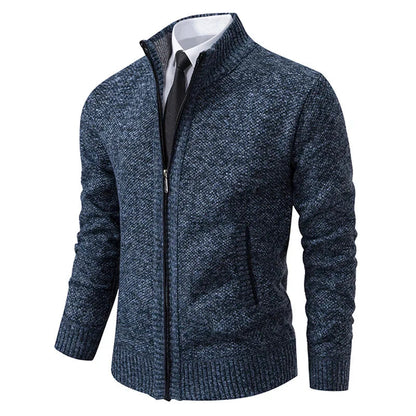 Cardigan en Maille Zippé pour Homme