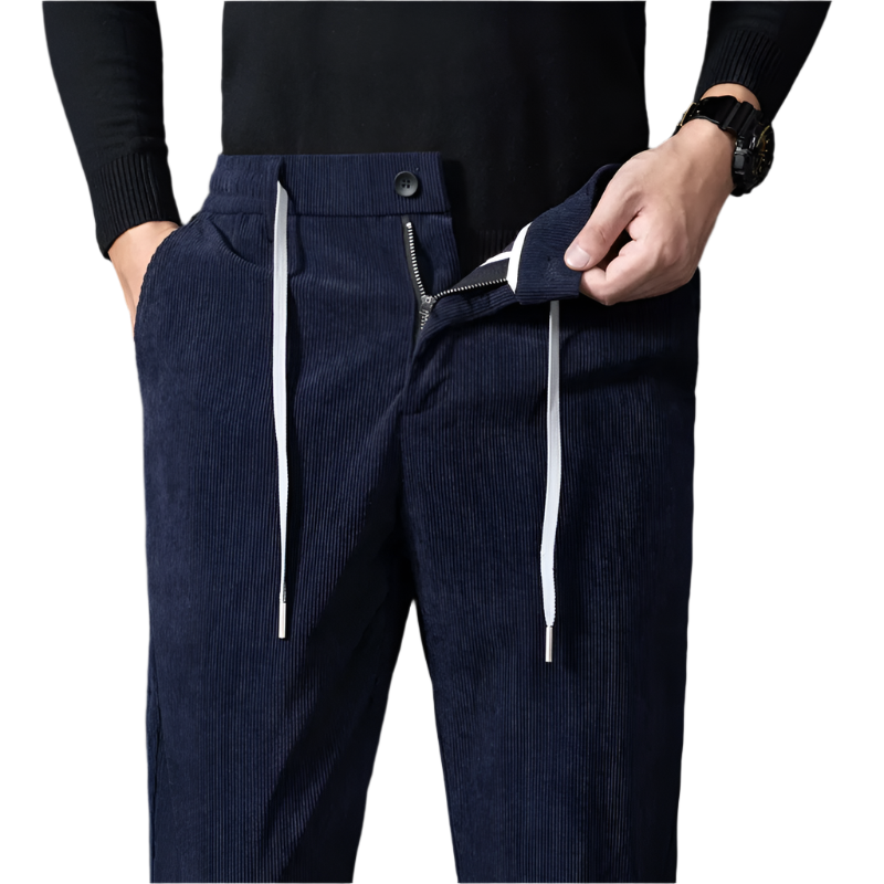 Pantalon Chino Élastique pour Homme Style Classique