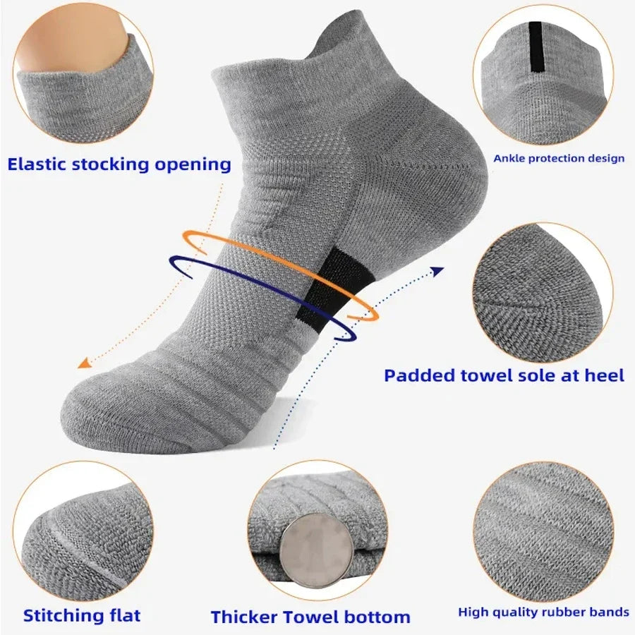 Chaussettes Homme Sport Respirantes Antidérapantes