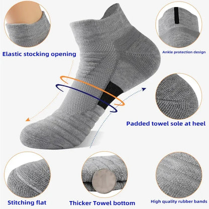 Chaussettes Homme Sport Respirantes Antidérapantes