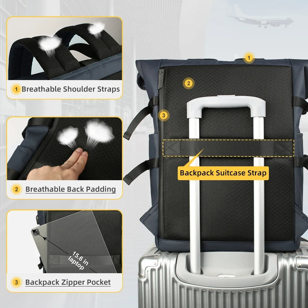 Sac à dos ordinateur portable Antivol avec port USB Unisexe
