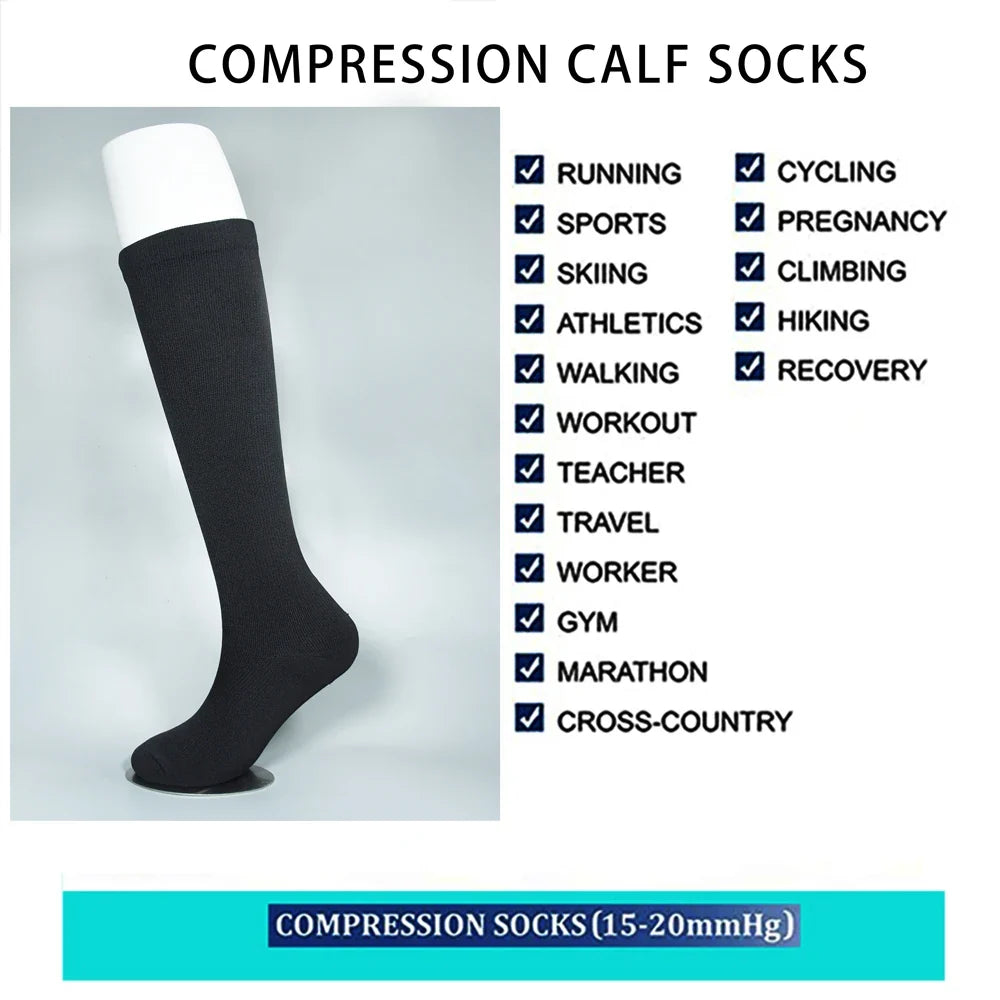 Chaussettes Unisexe Compression Confort Sport et Voyage