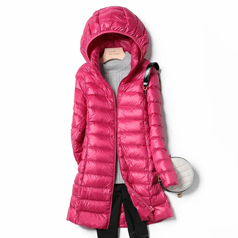 Doudoune Femme Hiver À Capuche Détachable