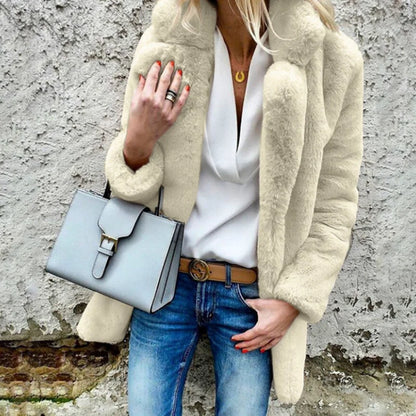 Manteau Femme Mi-Long Élégant et Chaud pour Hiver