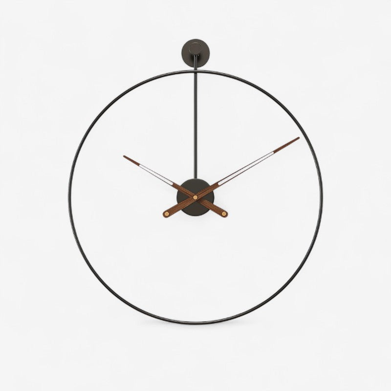 Horloge Murale Design Ronde en Bois - PanierRoyale