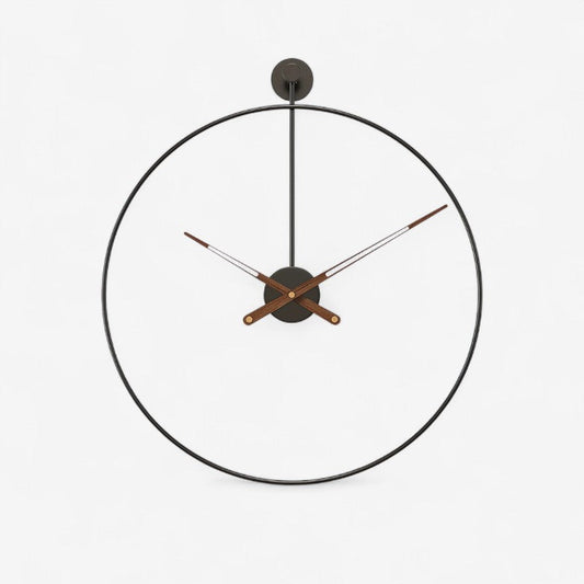 Horloge Murale Design Ronde en Bois - PanierRoyale