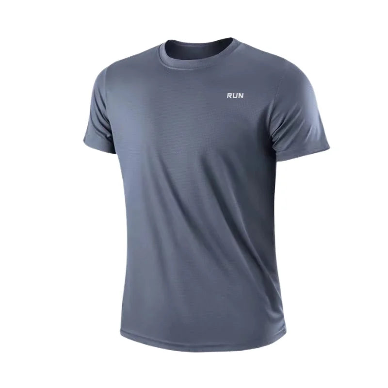 T-shirt Homme Séchage Rapide Col Rond Manches Courtes Coupe Légère