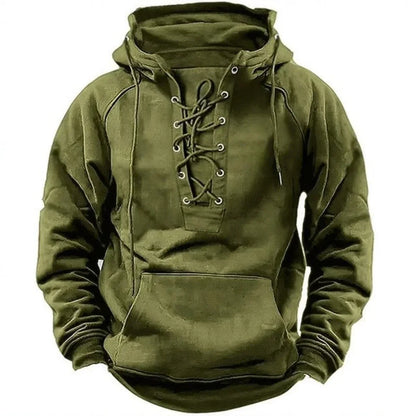 Sweat à capuche Épais Coton Coupe Rétro