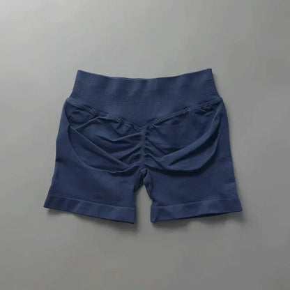 Short sport femme sans couture taille haute gainant