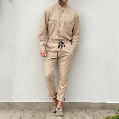 Costume Homme Léger Été : Chemise Lin et Pantalon Respirant