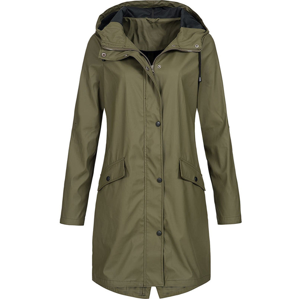 Veste Imperméable Femme Longue et Élégante - PanierRoyale