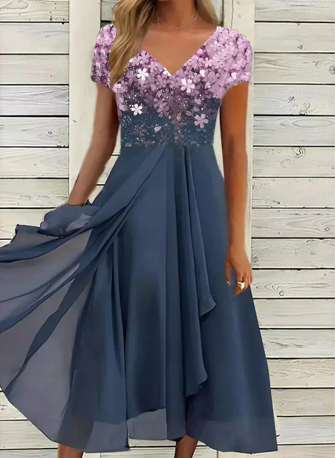 Robe Mi-Longue Élégante pour Femme