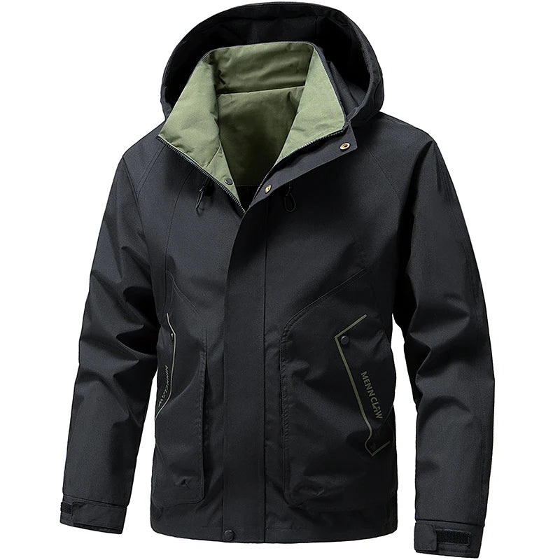 Veste de ski Homme Imperméable avec Capuche Coupe Sportive