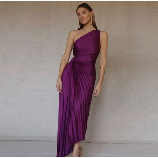 Regina™ – Robe Femme Longue en Satin Élégant pour Soirées Spéciales-1