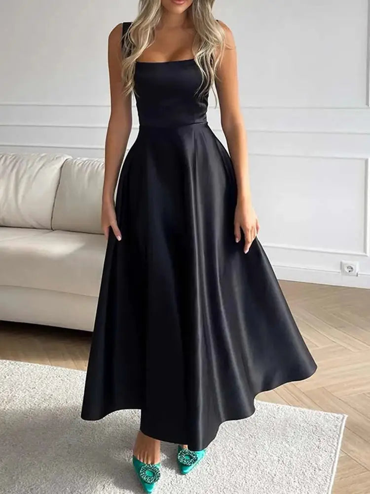 Robe Maxi Femme Coupe Longue Style Moderne