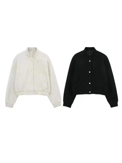 Veste Bomber Courte Et Stylé Pour Femme | Chaude