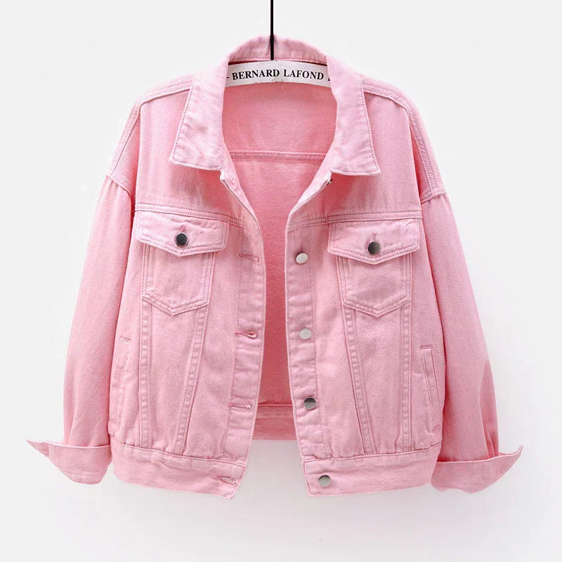 Veste En Jean Décontractée Pour Femme | Avec Bouton