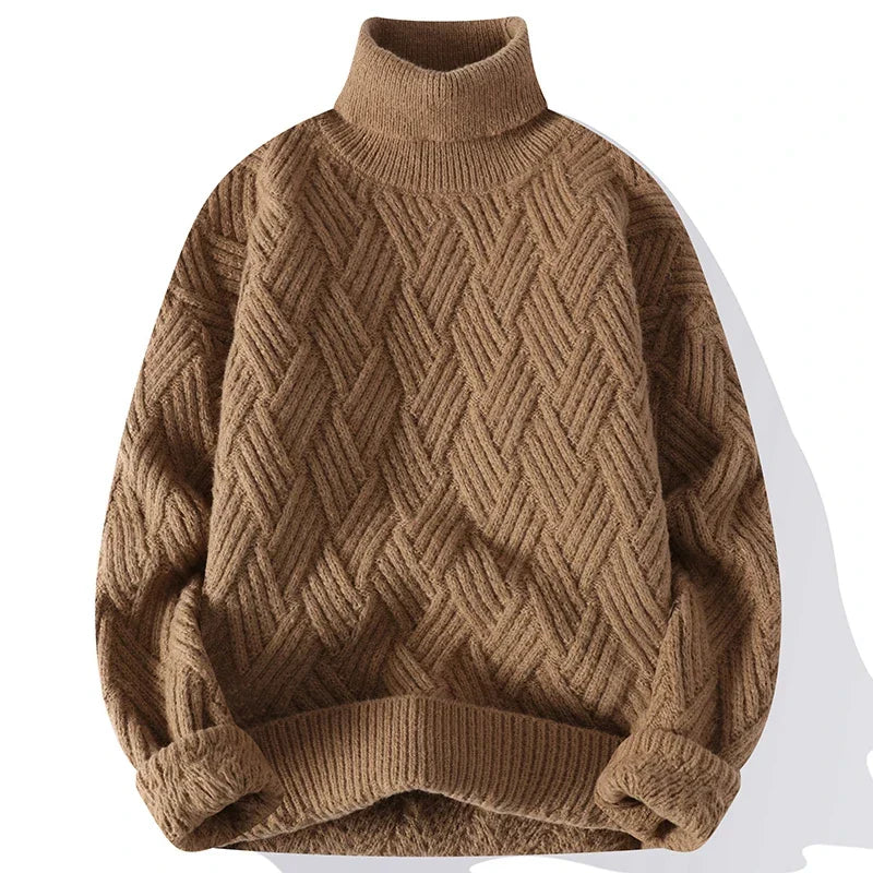 Pull Homme Élégant à Motif Texturé
