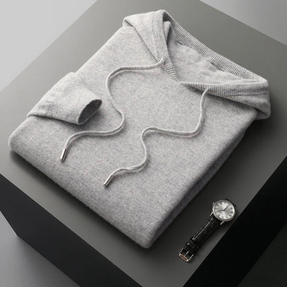 Sweat à capuche homme longues manches molletonné hiver
