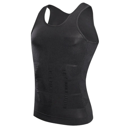 Débardeur Homme Sans Couture Compression Ventre Gainant