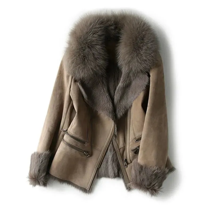 Veste Fourrure Synthétique Chaude et Élégante
