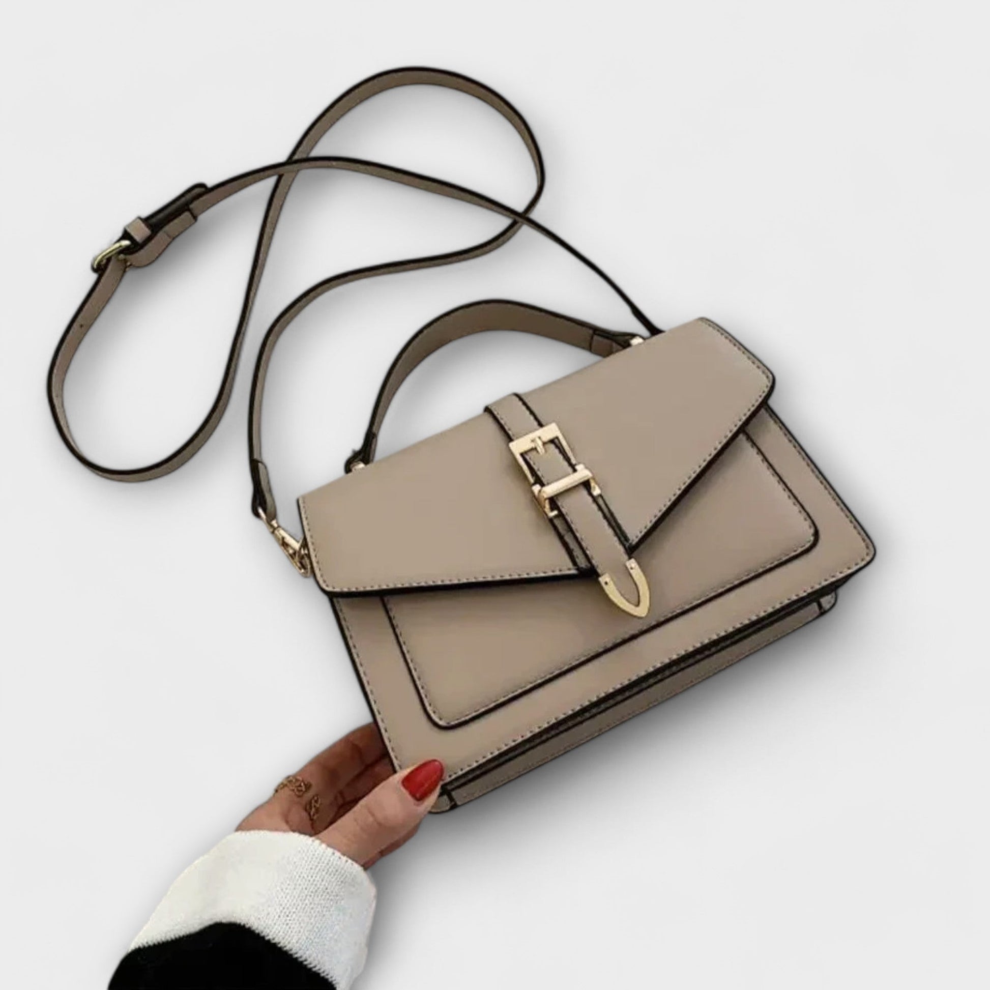 Sac à Épaules Femme Classique en Cuir Structuré - BerlinGlamour