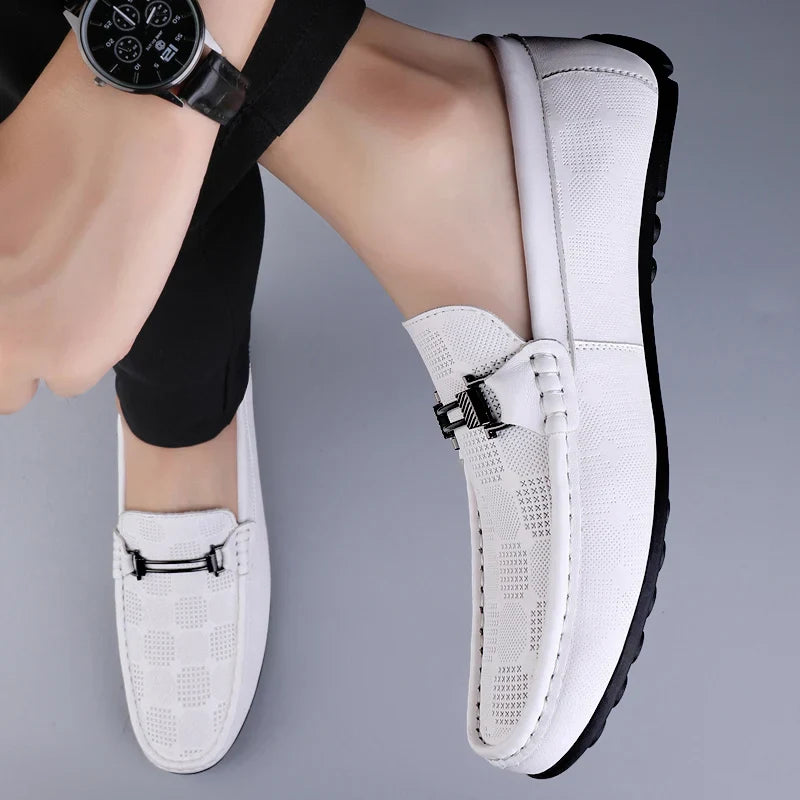 Mocassin Homme Cuir Italien de Luxe