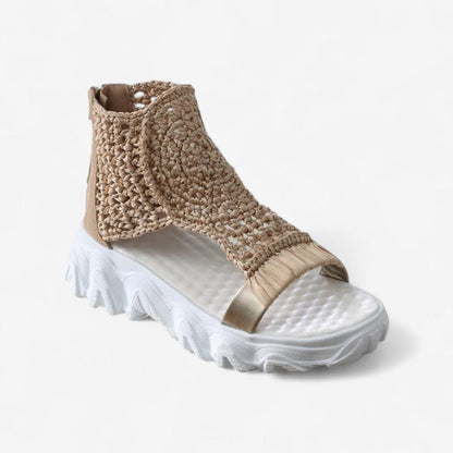 Sandales Plates Confortables à Talon Plat pour Femmes