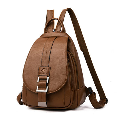 Sac à dos femme en cuir véritable italien