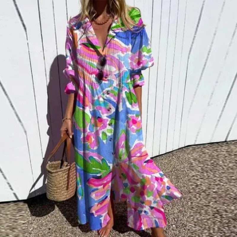 Robe Femme Été Dentelle Décolleté Bohème