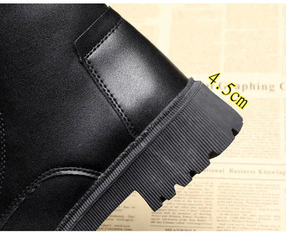 Winterstiefel aus schwarzem Leder - Delphine Zendoo.de