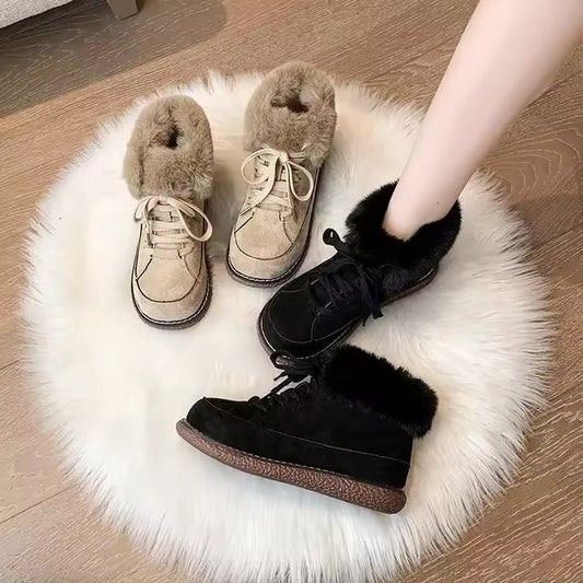 Bottes Hivernales Chaudes et Imperméables avec Semelle Antidérapante - PanierRoyale